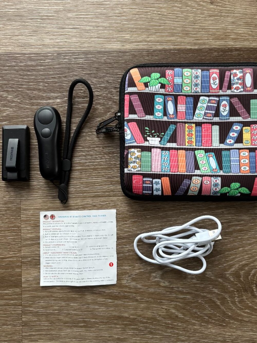 SK SYUKUYU Kindle Remote Page Turner + Case